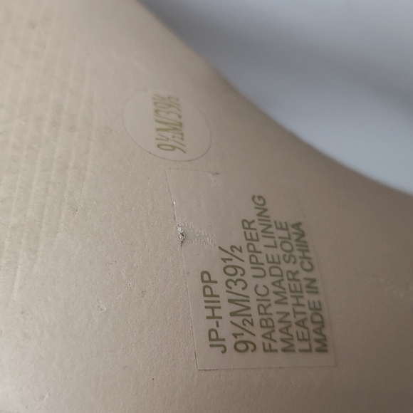 Jessica Simpson Hipp Taupe Faux Suede Sparkly Rhinestones Strappy Heels Sz 9.5 - Picture 2 of 9